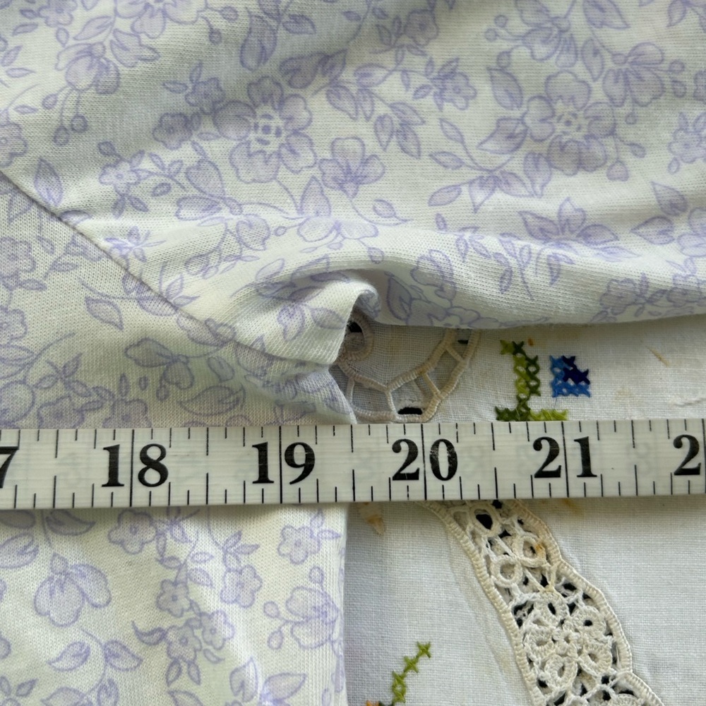 Miss Elaine Classics Nightgown Womens Small Floral Print Lace Accent Midi NWT - Picture 9 of 12